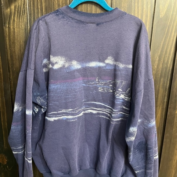 Vintage Crewneck-Hood Canal Graphic Sweatshirt - Picture 7 of 15